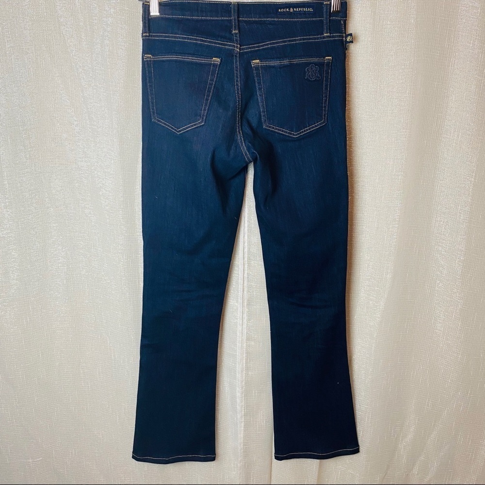 Rock & Republic Kasandra Bootcut Dark Wash Jeans~8 - Picture 3 of 12